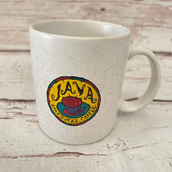STARBUCKS Vintage 1990s Java Coffee Mug 12oz - Picture 3 of 5